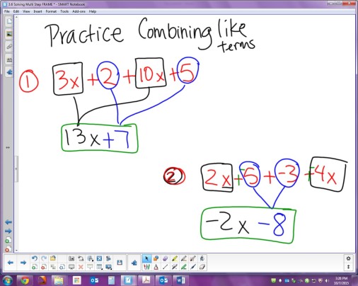 3.4 Combining Like Terms